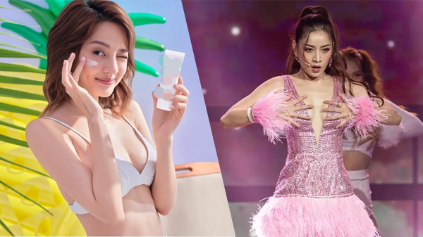 Bảo Anh, Chi Pu diện bikini cắt xẻ táo bạo, 