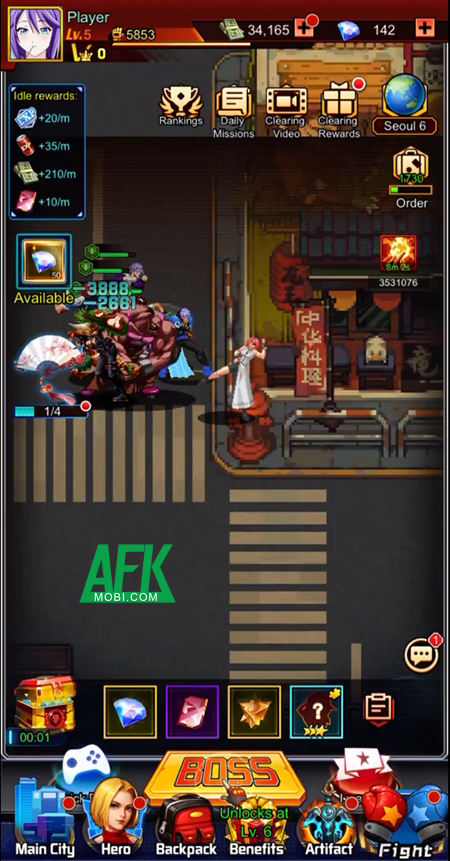 Fighting Force: Street Brawl game đấu tướng rảnh tay lấy chủ đề The King of Fighters - MOBILE