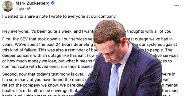 Mark Zuckerberg lên tiếng thừa nhận Facebook gặp lỗi tồi tệ nhất trong nhiều năm qua, không quan tâm tài sản 