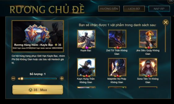 RƯƠNG HÀNG HIẾM – KAYLE BẠC