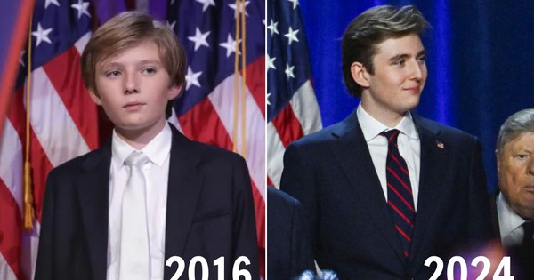 Không ai dậy thì thành công bằng Barron Trump: Ảnh trước - sau 8 năm gây bão toàn mạng