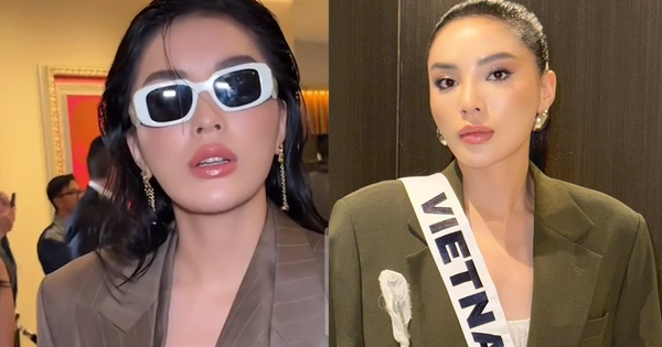 Hoa hậu Kỳ Duyên lúng túng, di chuyển gấp khi bị đặt câu hỏi tại Miss Universe 2024