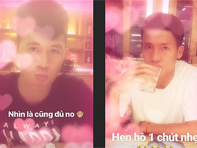 Vừa về nước, Tiến Dũng và Đình Trọng đã đăng ảnh “couple” đầy yêu thương sau một đêm hẹn hò mặn nồng