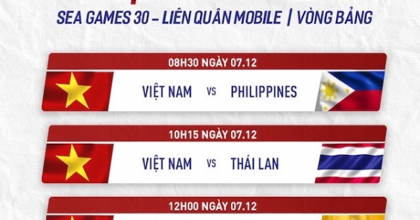 Lịch thi đấu Liên Quân Mobile của đại diện Việt Nam tại SEA Games 30