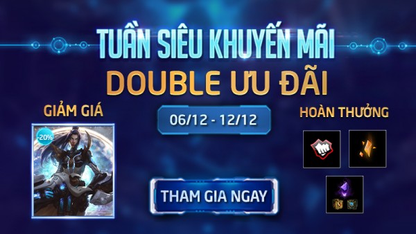 Tuần Siêu Khuyến Mãi, Double Ưu Đãi (06/12-12/12)