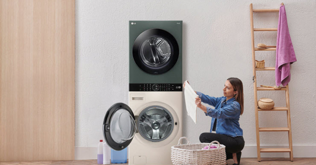 LG ra mắt tháp giặt sấy thông minh LG WashTower