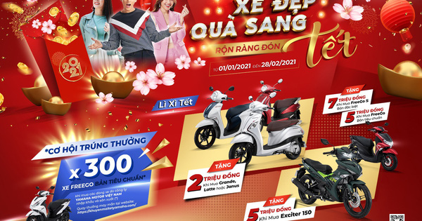 Yamaha tưng bừng khuyến mãi “khủng” chào Xuân Tân Sửu 2021