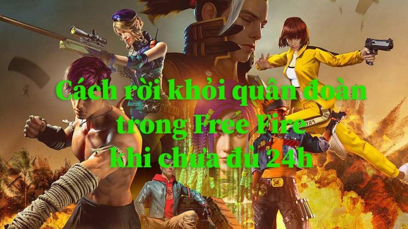 Cách rời quân đoàn trong Free Fire khi chưa đủ 24h