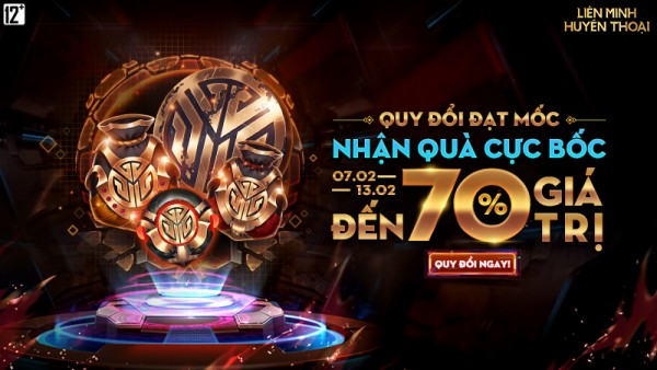 Quy đổi RP – Nhận tặng phẩm giá trị lên tới 70% từ 00:30 07/02 đến 23:59 13/02