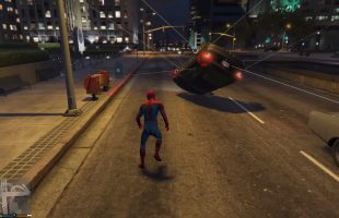 Spider-man phiên bản PS4 đã xuất hiện “đại náo” phố phường GTA 5