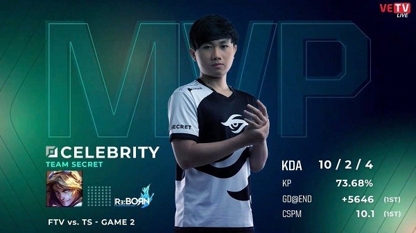 [VCS Mùa Xuân 2020 Tuần 6 Ngày 1] Team Secret 2-0 FTV: Chiến thắng dễ dàng của Celebrity và đồng đội