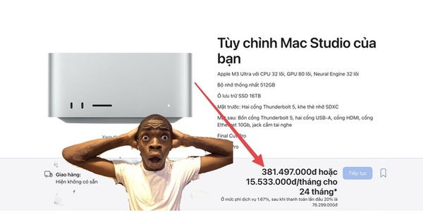 Xem thử giá Mac Studio bản 
