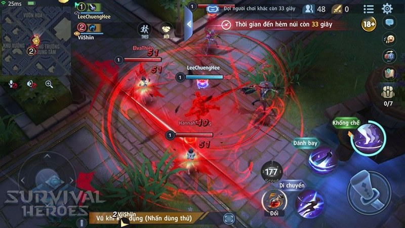 Thế nào được xem là một đội hình chuẩn mực khiến team bạn phải run sợ trong Survival Heroes