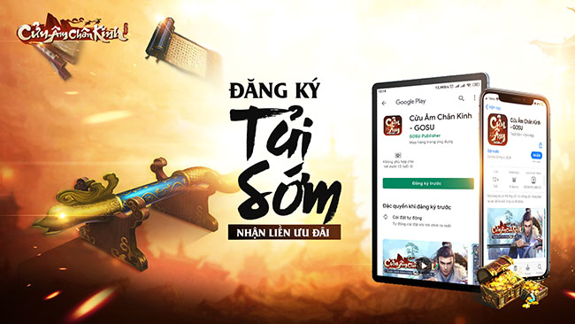 Cửu Âm Chân Kinh Mobile mở đăng ký tải sớm, cộng đồng rần rần chuẩn bị chiến game