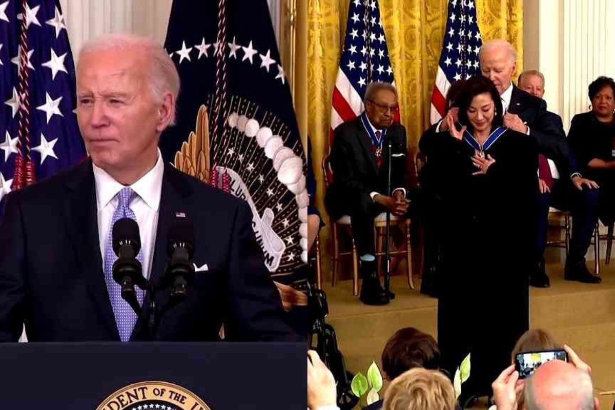 Nữ Diễn Viên Dương Tử Quỳnh Nhận Huân Chương Tự Do Từ Tổng Thống Joe Biden
