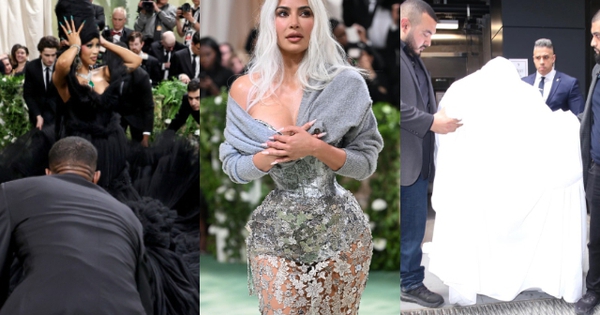 Dị nhất Met Gala 2024: “Rong biển khổng lồ” kết màn hay Kim Kardashian eo nhỏ khó tin chưa bằng màn che chắn kỳ quặc này