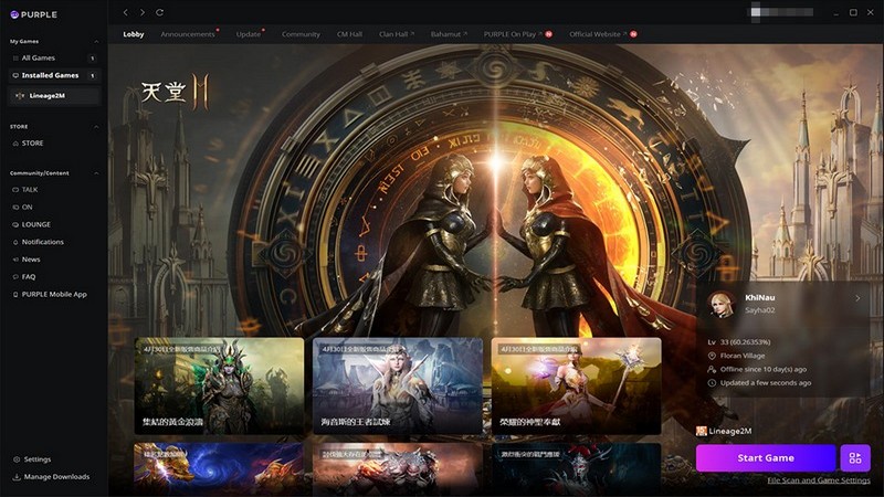 Sự ảo diệu của Purple Launcher khi kết hợp với Lineage2M