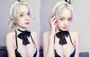 Vào vai cô hầu gái sexy, nữ streamer thu hút sự chú ý của nam huấn luyện viên tuyển Liên Quân nổi tiếng