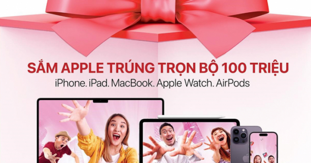 “Chớp” thời cơ mua Apple giá tốt, trúng trọn bộ quà tặng trị giá đến 100 triệu tại TopZone