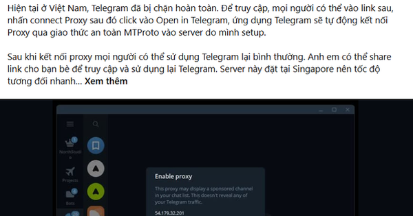 Người bày cách "vượt tường lửa" để dùng Telegram có thể bị xử lý hình sự