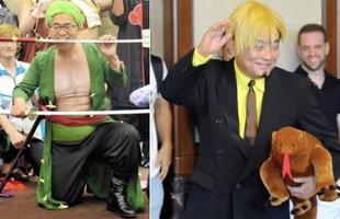 Thống đốc Nhật Bản gây sốt với màn cosplay Zoro và 'tai nạn' đáng tiếc trên sóng truyền hình