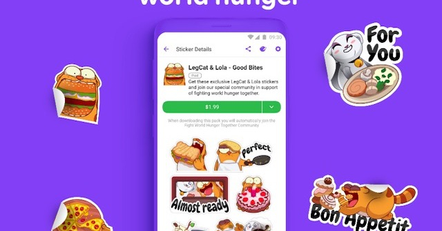 Viber tung bộ sticker 