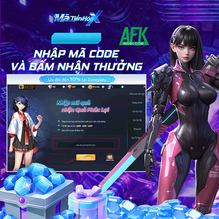 Tổng hợp gift code game Mã Tiến Hóa X mới nhất trong tháng