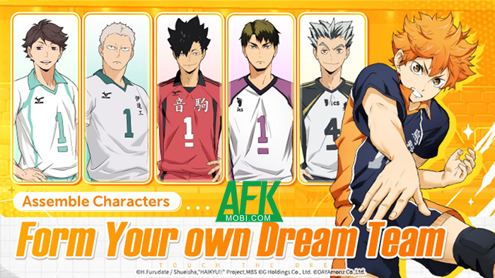 Haikyu Touch The Dream game thể thao lấy chủ đề từ Vua Bóng Chuyền Haikyu