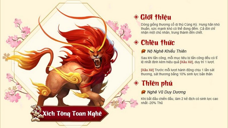 Tân Chưởng Môn VNG: Xích Tông Toan Nghê, trân thú huyền thoại đã xuất hiện