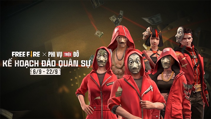 Sự kiện Phi Vụ Triệu Đô Free Fire: Cách tham gia và nhận quà FF