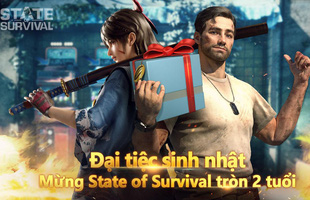 Đại tiệc sinh nhật 2 tuổi hoành tráng của State of Survival sắp diễn ra với sự xuất hiện của Sao Hollywood lẫn Sao Hàn