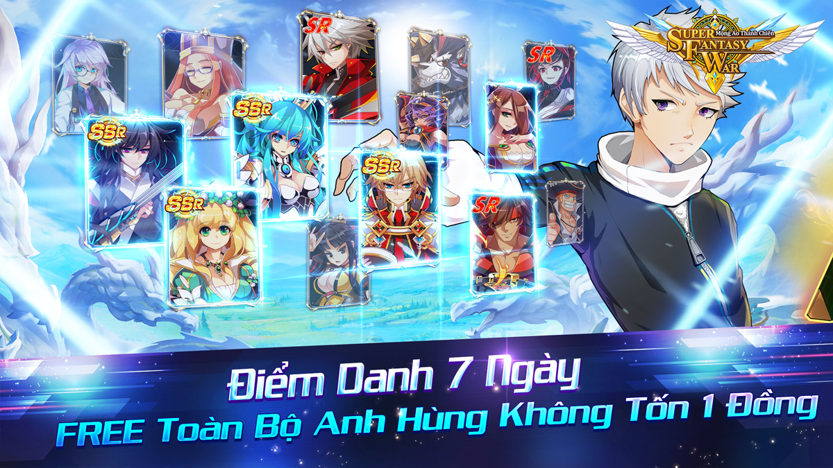 Được App Store liệt vào Top game chiến thuật “đáng chơi” nhất, Super Fantasy War (MATC) tặng free 150 tướng, không tốn 1 đồng