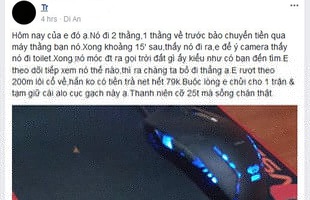 Quỳ với thanh niên đi chơi net rồi quịt tiền bỏ chạy, may mà chủ quán vẫn đuổi kịp