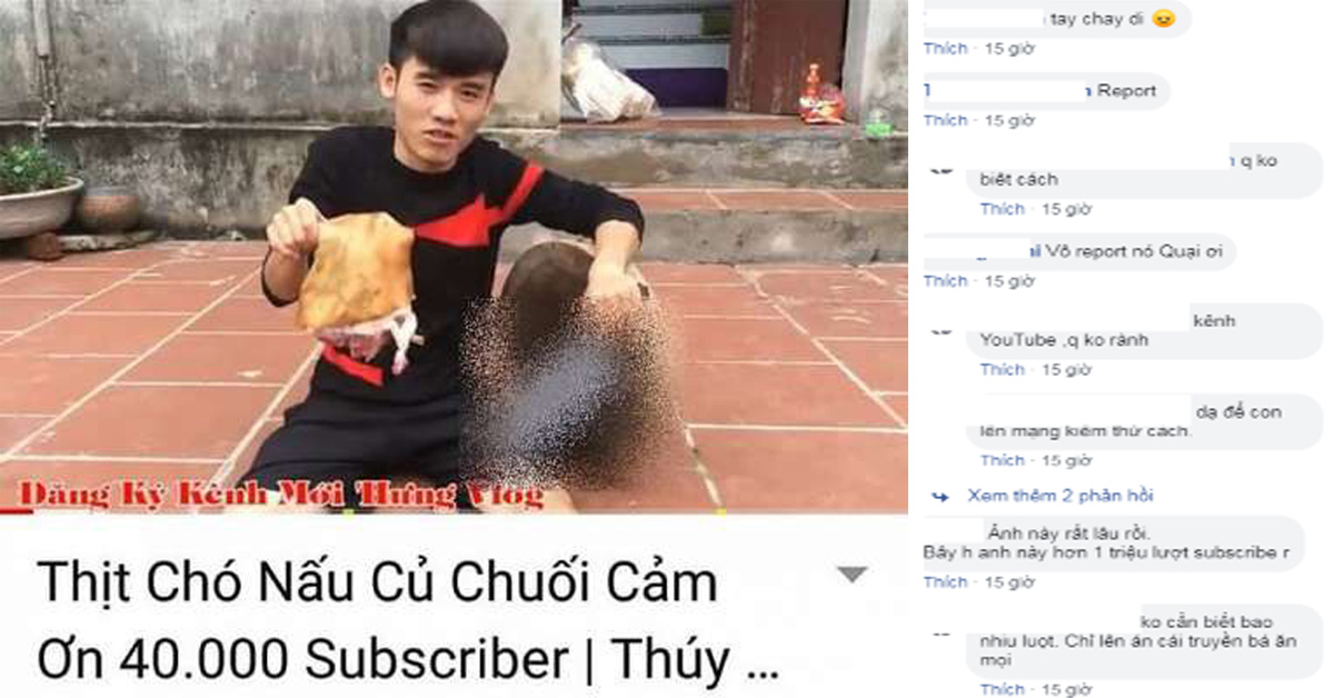 Con trai bà Tân Vlog làm video nấu thịt chó gây tranh cãi nảy lửa