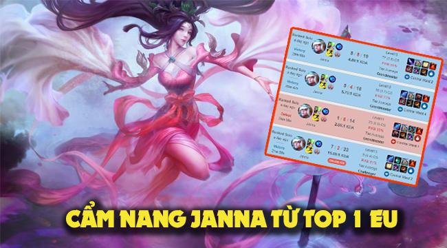 LMHT: Hướng dẫn Janna leo rank như cao thủ top 1 châu Âu