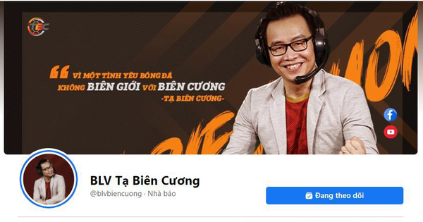 Ông hoàng văn mẫu - BLV Tạ Biên Cương chính thức gia nhập Facebook sau nhiều đêm 