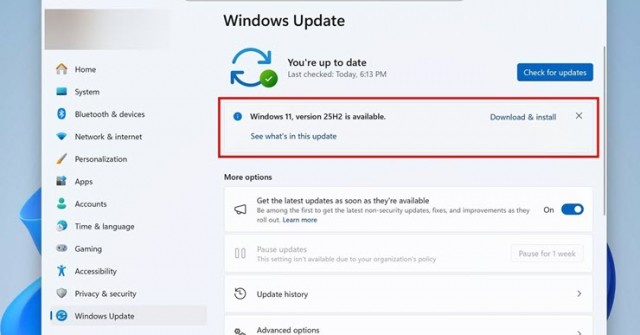 Tính năng bảo mật then chốt trên Windows 11 25H2 bị hoãn vô thời hạn