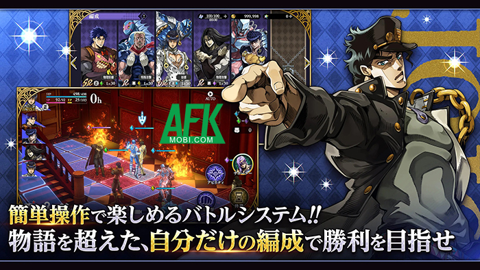 JoJo’s Bizarre Adventure OraOra Overdrive game chiến thuật có đồ họa chuẩn nguyên tác