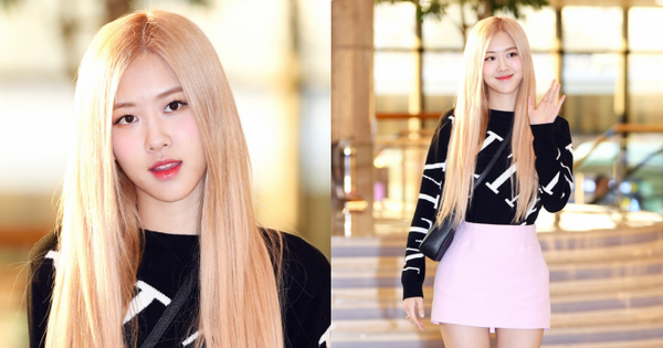 Rosé (BLACKPINK) xinh như búp bê sống tại sân bay, nhưng dân tình chỉ dán mắt vào vòng eo nhỏ khó tin của cô nàng