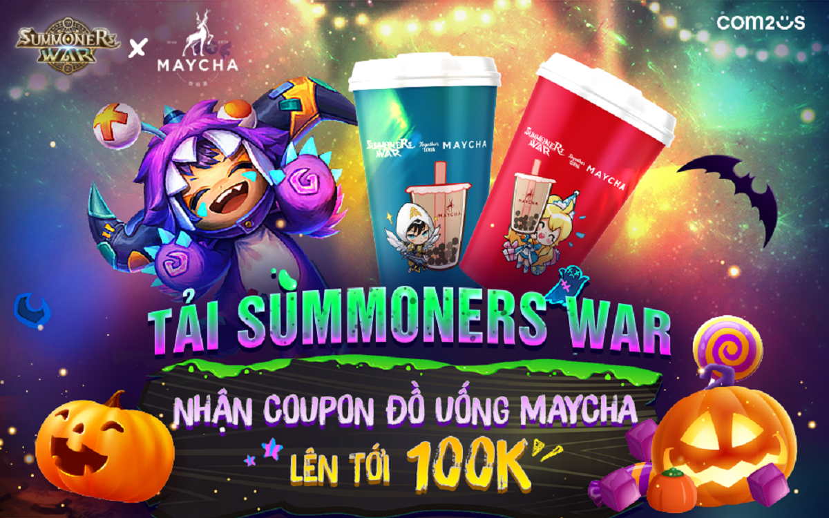 Bùng nổ màn hợp tác đặc biệt giữa tựa game Summoners War và thương hiệu trà sữa Maycha nổi tiếng giới trẻ 