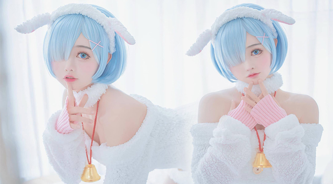 Không thể rời mắt trước vẻ quyến rũ ngọt ngào của cosplay Rem Winter