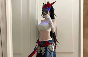 Cosplay thành Yone, hot girl giấu mặt khiến anh em fan LMHT phát 