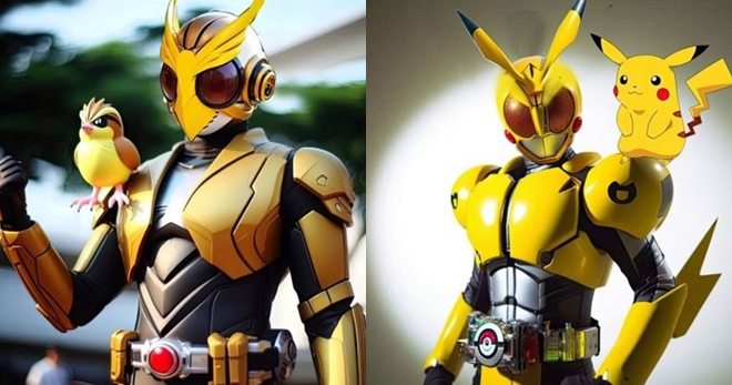 Cùng chiêm ngưỡng bộ ảnh Fan art độc đáo với đề tài Kamen Rider hóa thân từ Pokémon