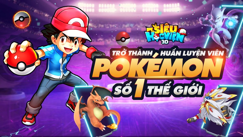 Siêu Học Viện 3D tiếp tục hé lộ những hình ảnh ingame với đồ hoạ Pokemon cực nét