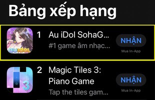 Au iDol bước lên ngôi Vương, độc chiếm TOP 1 dòng game Âm Nhạc trên Store, sẵn sàng bùng nổ ngày mai 09/01