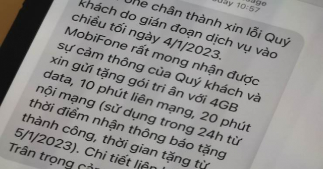 Động thái của MobiFone sau sự cố rớt mạng từ chiều tới tận tối 4/1