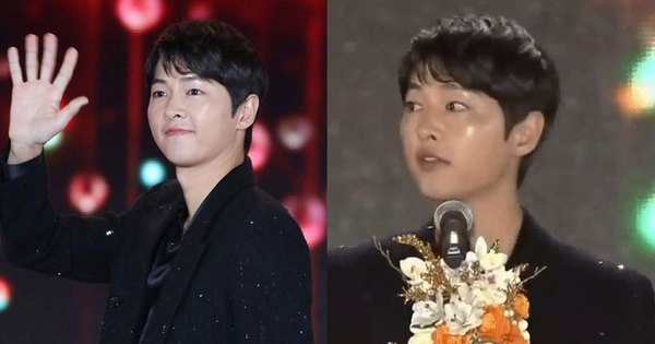 Song Joong Ki gây sốt khi trao giải cho BTS tại Grammy Hàn: Diện mạo thay đổi 1 điểm thấy rõ sau khi có tình yêu mới