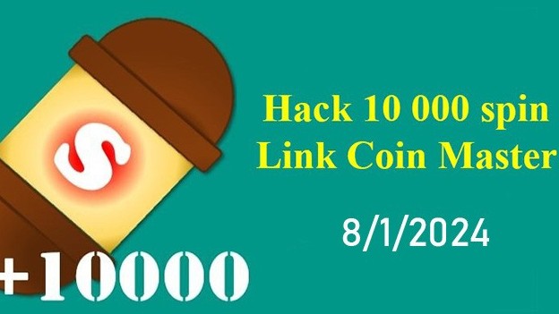 Hack Coin Master 10 000 Spin Link ngày  8/1/2024 Android và IOS mới nhất