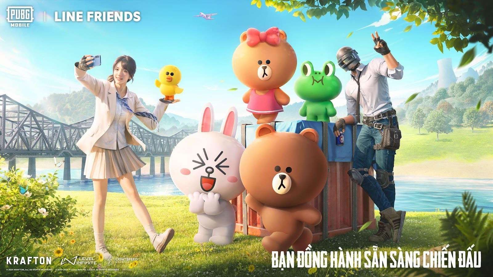 LINE FRIENDS tái xuất trong thế giới PUBG MOBILE