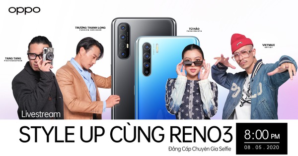 Reno3 đã sáng tạo cùng camera selfie đêm 44MP phong cách hoàn toàn mới